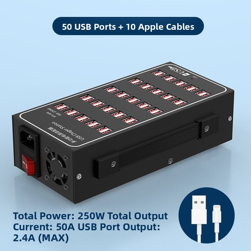 Earise | Многофункциональное USB-зарядное устройство с 15 портами