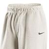 Nike Logo Printed Fleece Casual Sports Pants Women Bottoms Beige DV7097-200