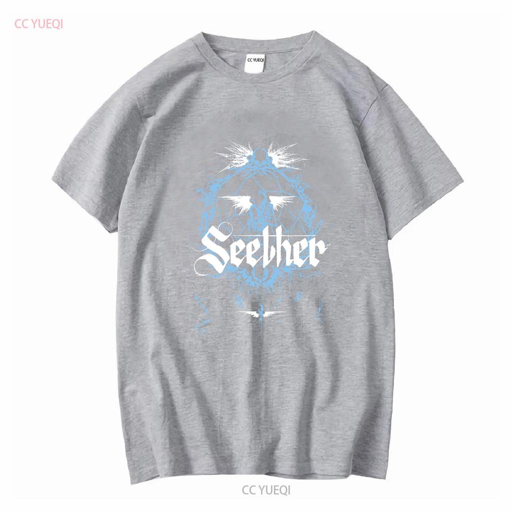 Seether T Shirt Cotton Black Size S to 5XL PM1197 vintage Washed Comfortable Unisex Slightly Stretched homme Versatile Casual