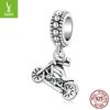 Design Cool Locomotive Diy Bracelet Pendant String Retro 925 Silver Jewelry Accessories Bsc534