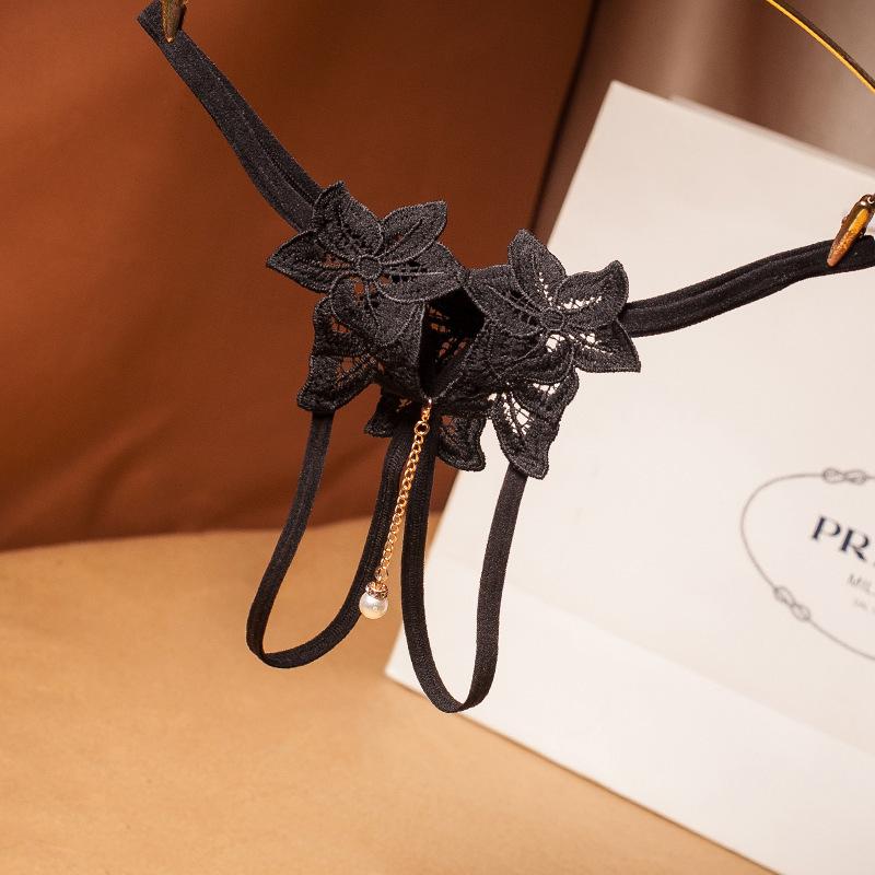 Сексуальное нижнее белье Трусики Прозрачные Вышитые Горячие Открытые Стринги Эротические Женские Трусики