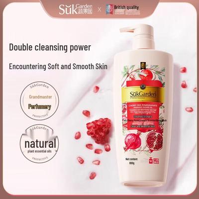 Гель для душа SukGarden First Вишнево-красный Гранатовый Аромат 800 г