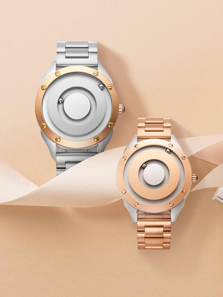 Парные магнитные часы унисекс металлические многофункциональные часы модные спортивные кварцевые часы [EUTOUR] мужские