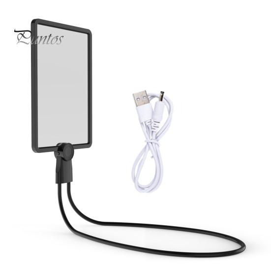 Rechargeable Hands Free Magnifying Glass with Light Flexible Gooseneck Design Large Viewing Area Reading Magnifier for Elderly