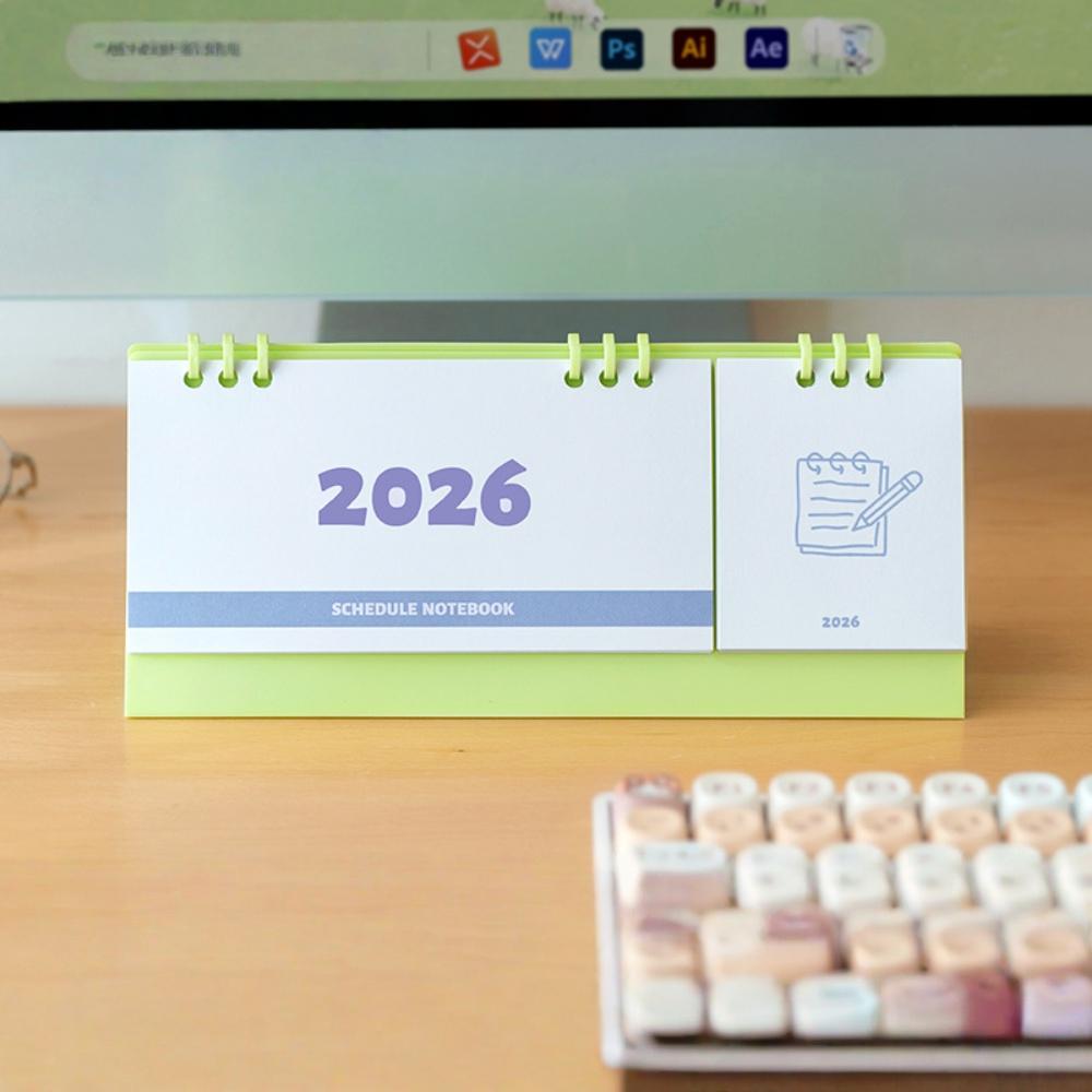 Mini Desk Calendar Desktop 2026 Desk Calendar Desk Calendar Ins For Dorm Room Home Decor Study Space