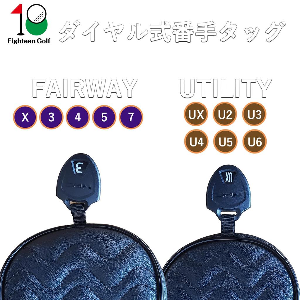 Чехол для гольф-головки, чехол для клюшки Driver 440cc 460cc, чехол для клюшки Wood Utility UT, чехол для паттера, водонепроницаемый, стильный, с рисунком «волна-звезда», набор из 3 шт. (белый, (ДР, ФВ, ЮТ))