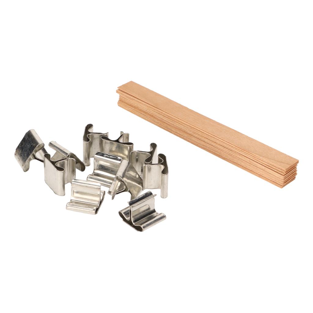 33 шт. деревянные фитили для свечей, ручная работа, разлагаемые экологически чистые бездымные фитили для свечей с основанием для D