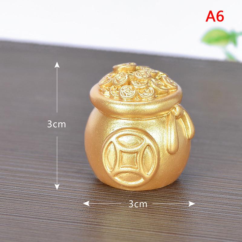 Благоприятный фен-шуй Фа Цай Денежное дерево Золотой слиток Сумка Удача Весенний фестиваль