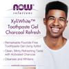 Now Foods Решения, XyliWhite, Уголь Refresh, Зубная паста (Тип геля), Мята, 181г (6,4 унции)