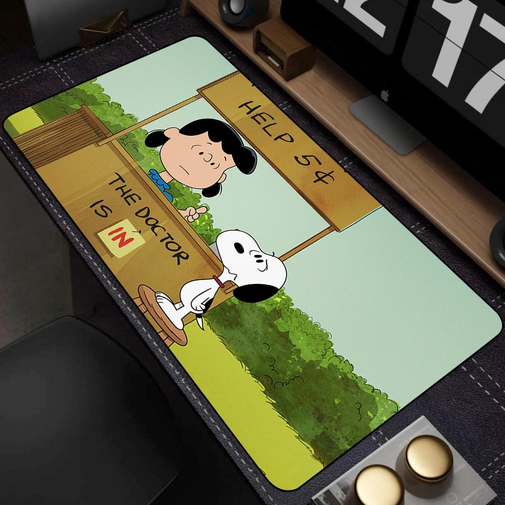 Cartoon Dog-S-SnoopyS Mouse Pad New Laptop Gaming Mice Mousepad Size for large Edge Locking Game Rubber Non-slip Keyboard Pads