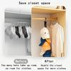 Stainless Steel Hat Rack with 8 Clips - Non Electric Hat Storage Rack for Home Wardrobes, Versatile for Summer Clothing Storage and Home Decoration