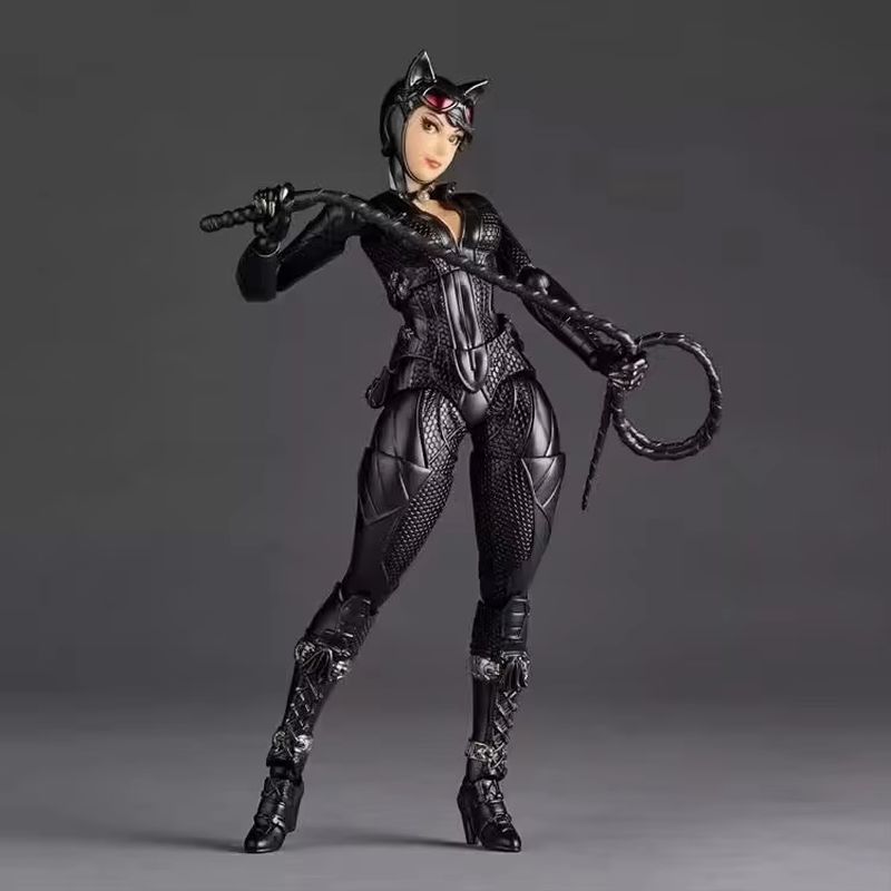 Потрясающая фигурка Женщины-кошки Селины Кайла из серии Amazing Yamaguchi Kaiyodo Revoltech, Коллекция 15 см, Модель из комиксов Женщина-кошка, Игрушки