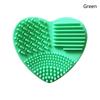 Heart Shaped Makeup Foundation Brush Handheld Cleaner Silicone Cleaning Mat Cosmetic Tool Portable Travel Dormitory Home Gift