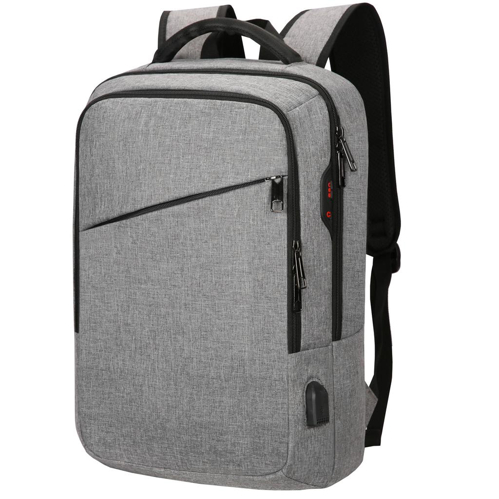 Classic Laptop Backpack Men USB Charging 15.6 Inch Computer Travel Backpack Men Large Capacity Business Bag School