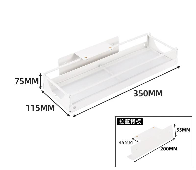 Полка для хранения кухонного шкафа, настенная направляющая, выдвижной ящик, стеллаж для хранения с зазором, органайзер под раковиной, домашний органайзер, полка