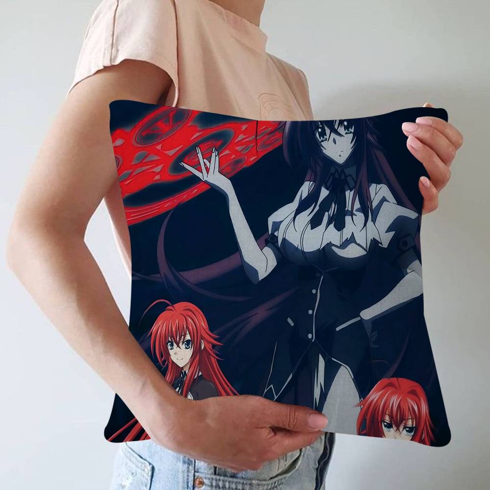Anime H-High School Dxd Cushion Cover Inches Farmhouse Decor Home Throw Pillow Covers For Couch Decorations