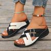 Модная женская обувь Сандалии Летние Удобные туфли для ходьбы Шлепанцы Женские Клинья Повседневные тапочки Женская обувь Большой размер 43