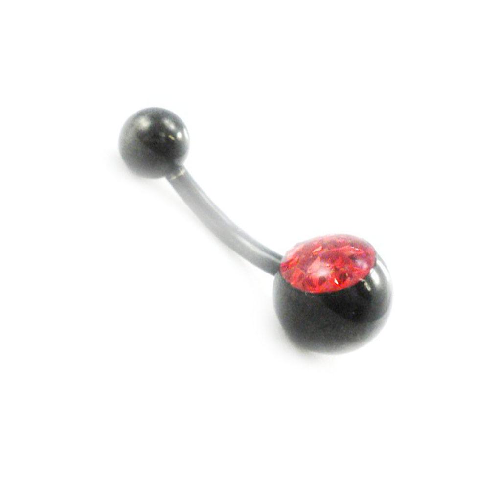 Les Trésors De Lily [I9489] - Красный пирсинг «Кристалл»