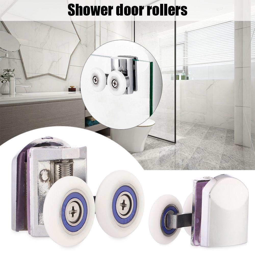 Hardware Sliding Bathroom Wheel Runners Shower Door Rollers Replacement Double-Wheel