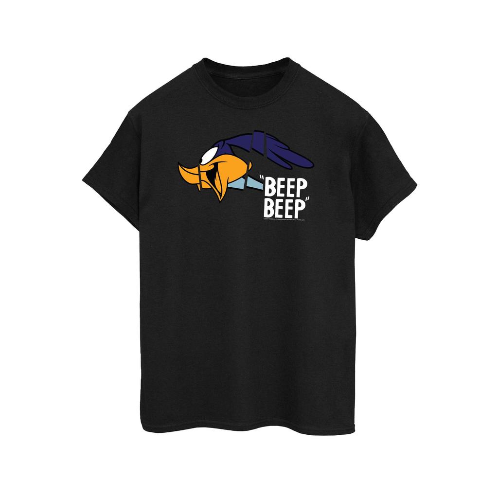 Looney Tunes Womens/Ladies Beep Beep Road Runner Cotton Boyfriend T-Shirt
