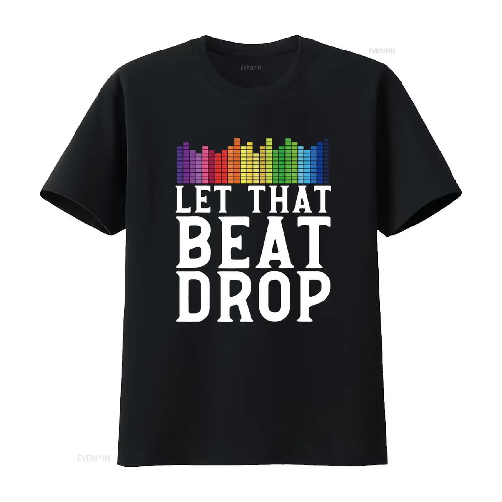 DJ Beat Drop Disc Jockey T Shirt vintage Washed Unisex Comfortable Casual designer clothes streetwear Versatile graphic