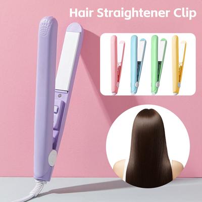 ЕС/США Портативный утюжок для укладки волос Милый мини дорожный выпрямитель для волос Укладка челки Набор утюжков для волос Завивка кончиков Зажим для волос Красота волос