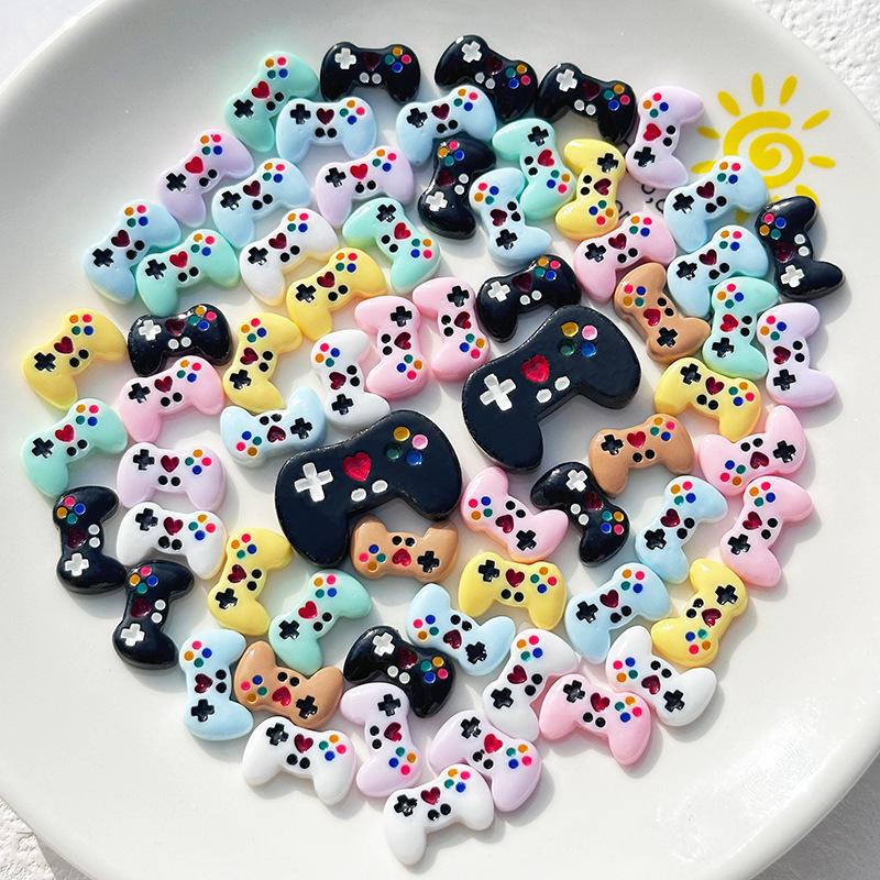 Мультяшный глянцевый игровой контроллер DIY смоляные украшения аксессуары чехол для телефона крем клей патч материалы