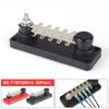 Шинопровод клеммного типа морского исполнения -TTB710N02 20 точек 20A/55A 12V/48VDC Распределение питания Двухслойный Красный/Черный Для Автомобилей RV Лодок