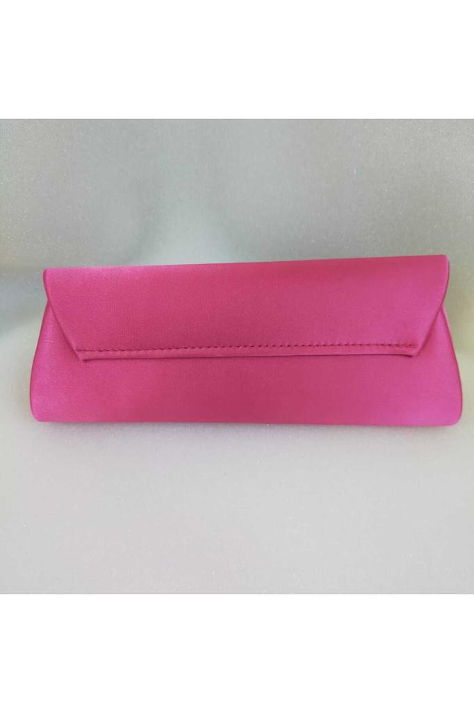 Women's Stylish and Useful Evening Dress Bag Shiny Beige Satin Stone Evening Dress Bag