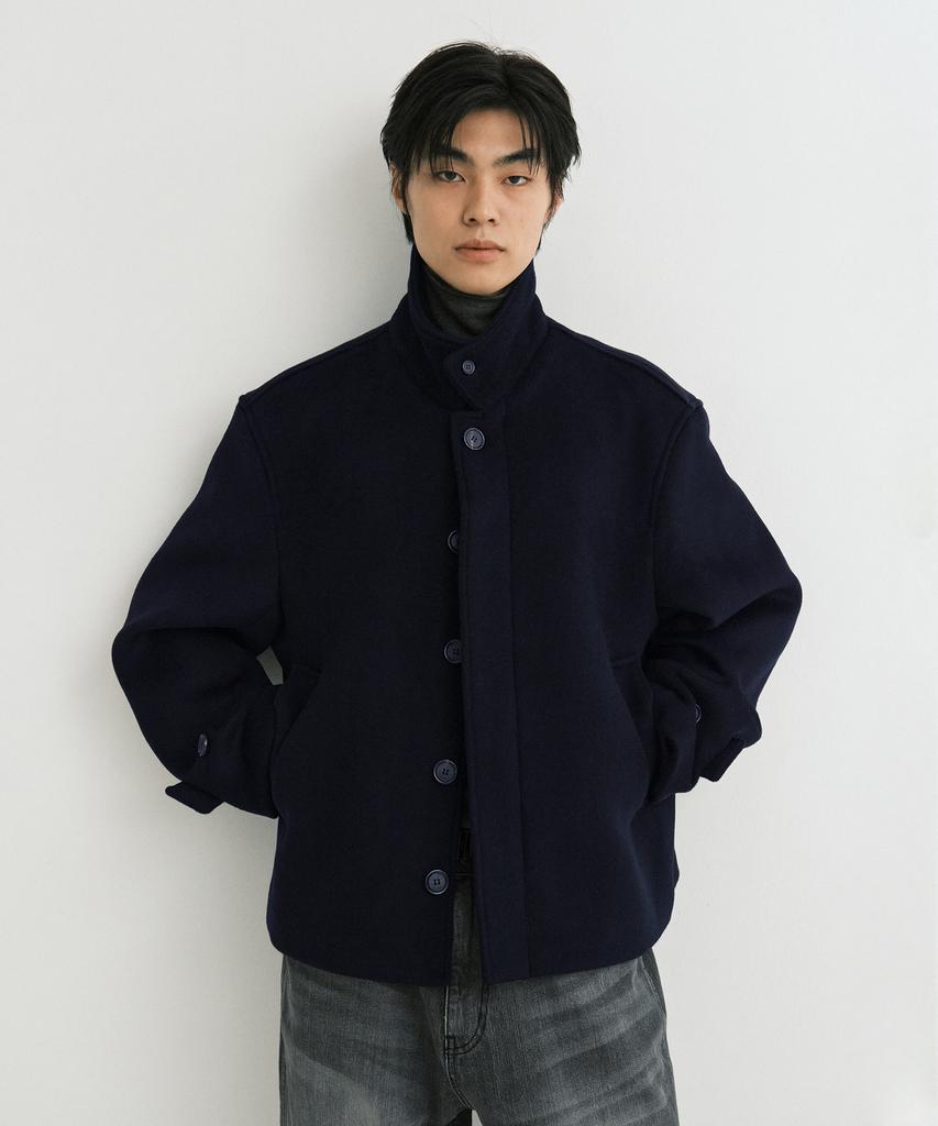 ENDOOR Short Mac Coat (Navy)