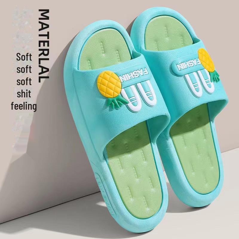 Женские уличные милые летние нескользящие сандалии с мультяшным принтом на толстой подошве