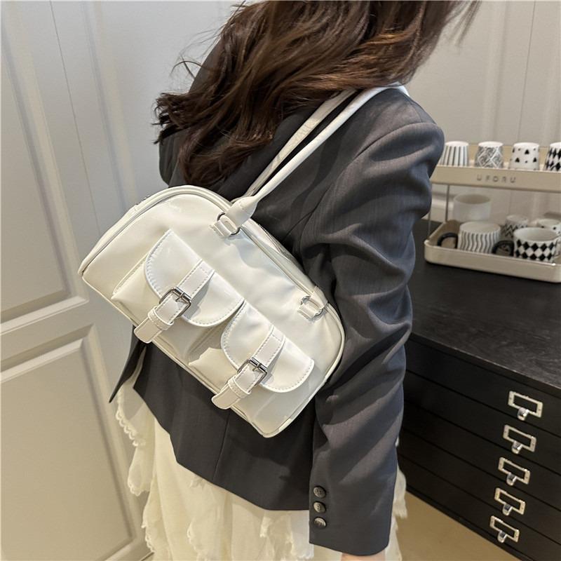 Ретро боулинг портативная сумка подмышку женская новая осенне-зимняя популярная универсальная повседневная рабочая сумка через плечо для поездок