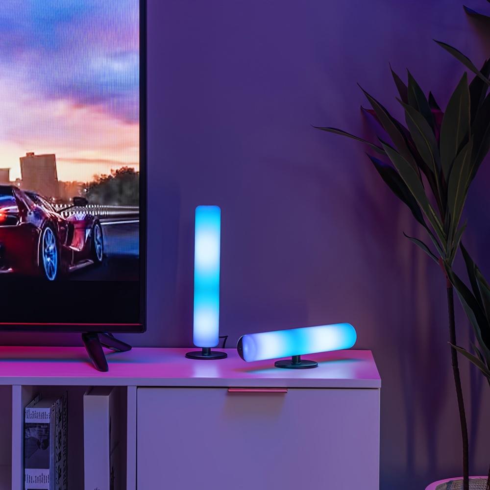 1 шт. RGB звукосниматель свет музыкальный ритм огни модернизированная USB перезаряжаемая модель рождественское украшение настольный RGB световой бар музыкальный ритм