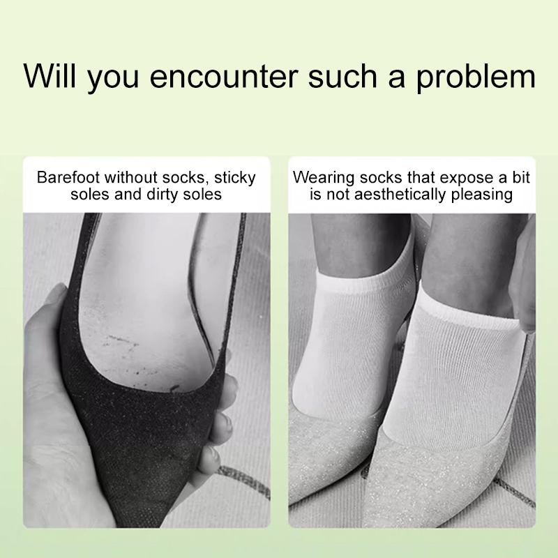 10 пар стелек с острым носком, летние бахилы, дышащие одноразовые стельки для обуви на высоком каблуке, впитывающие пот, стельки из натуральной древесной массы