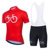 Велосипедная форма Bike Forever Набор для велоспорта Ropa Ciclismo Мужская велосипедная одежда Спортивный костюм с градиентной расцветкой для горного велосипеда