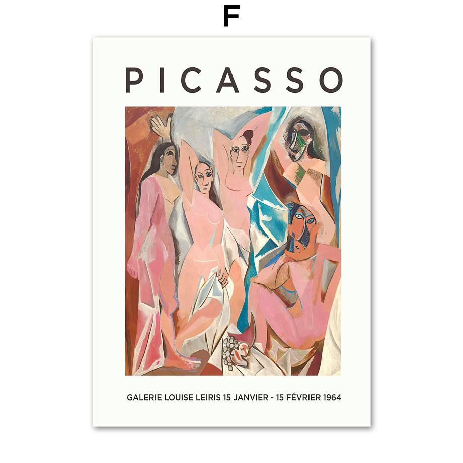 Абстрактные Пикассо Матисс Ван Гог Япония настенные художественные принты холст живопись эклектичный плакат на скандинавскую тему настенные панно Декор в гостиную