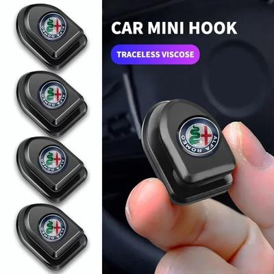 Автомобильный крючок-наклейка Подвесной портативный вешалка для значка Mito Giulia GT 156 159 147 155 Giulietta Stelvio Brera 166 147GT YY1