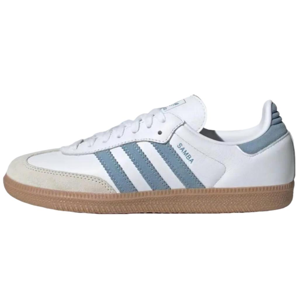 adidas Оригиналы SAMBA Белый Алюминиевый Пепельно-Синий JS1391 Женский Размер