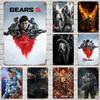 Знаки из жести Gears Of War Винтажные Металлические Плакаты Декор Ретро Металлическая Табличка Настенное Искусство Декор для Гаража Бара