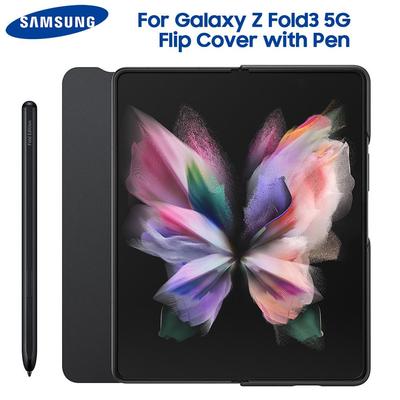 Оригинальный откидной чехол Samsung с S Pen для Samsung Galaxy Z Fold3 5G Z Fold 3 5G Защитные откидные чехлы