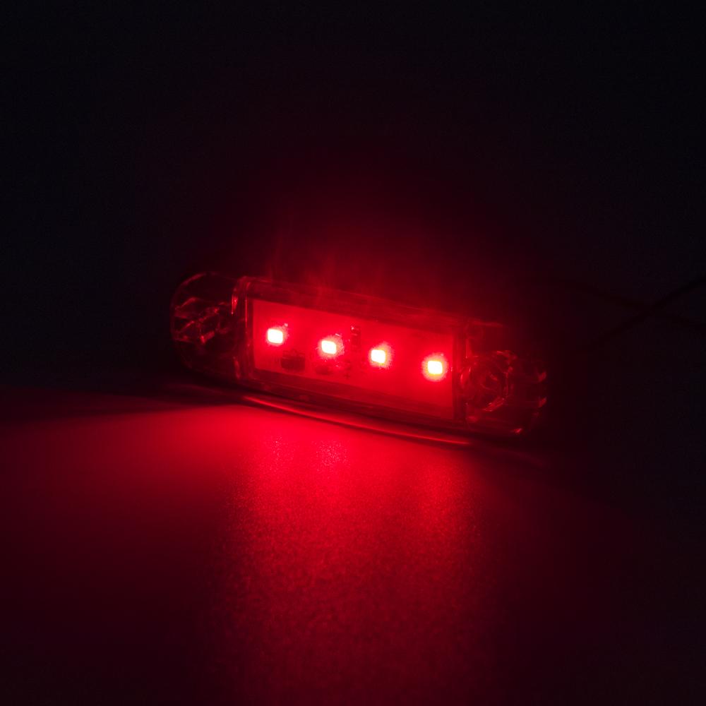 4x/6x/8x/10x LED 12V 24V Car External Side Marker Clearance Tail Light Signal Warning Brake Indicator Trailer Truck Lorry Bus