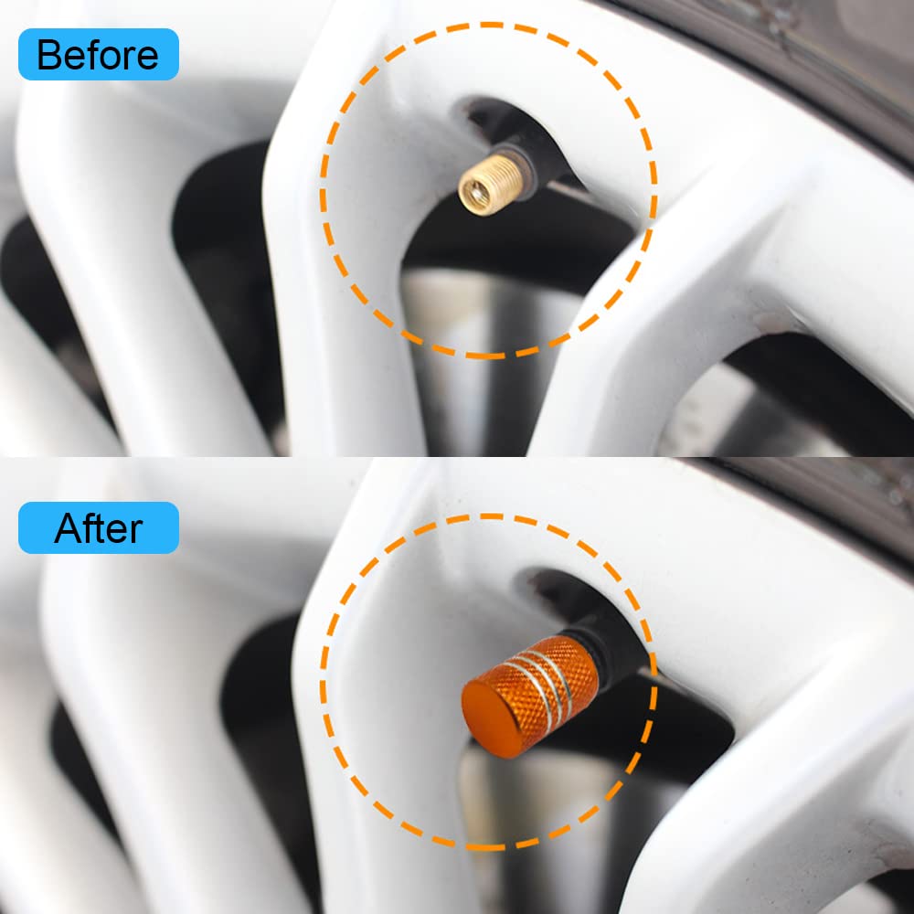 36 шт. колпачок для вентиля шины, алюминиевый колпачок для вентиля шины FineGood, универсальный колпачок для вентиля шины для автомобилей, велосипедов, грузовиков, внедорожников, мотоциклов