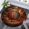 Custom Name Feyenoord2 Round Area Rug,Carpet Rug for Living Room Bedroom Sofa Playroom Decor,Non-slip Floor Mat
