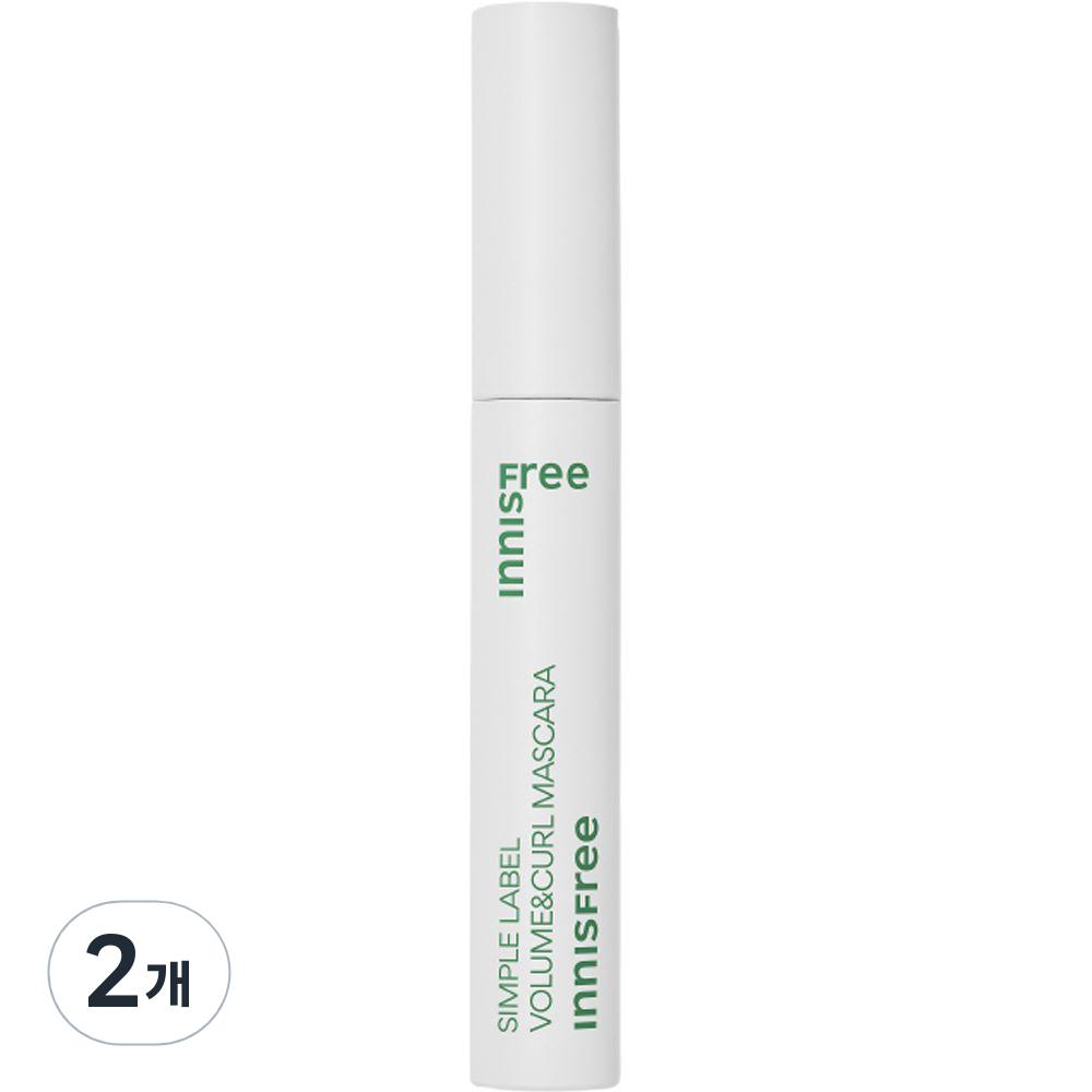 Innisfree Simple Label Volume & Curl Mascara 7.5g, 2 Pcs.
