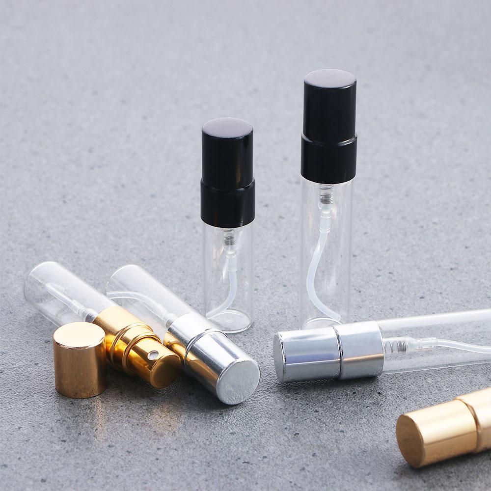 Gold Silver Cap Cosmetic Container Perfume Atomizer Refillable Glass Bottle Spray Bottle