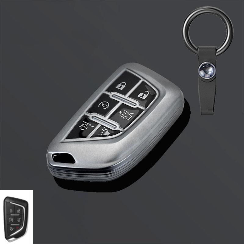 Чехол для автомобильного брелока для Cadillac Escalade CT4 CT4-V CT5 XTS CT6 C8 для GMC Yukon 2021 2022 2023 2024 Аксессуары