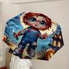 1pc Halloween Decorations Automatic Open/Close Umbrella, Lightweight Design for Everyone, Halloween & Christmas Gifts - Ideal for Daily, Formal, Party