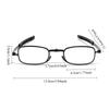 Foldable Telescopic Men Women Presbyopic Glasses Portable Bag Anti Blue Light Eyewear Reading Eyeglasses Men