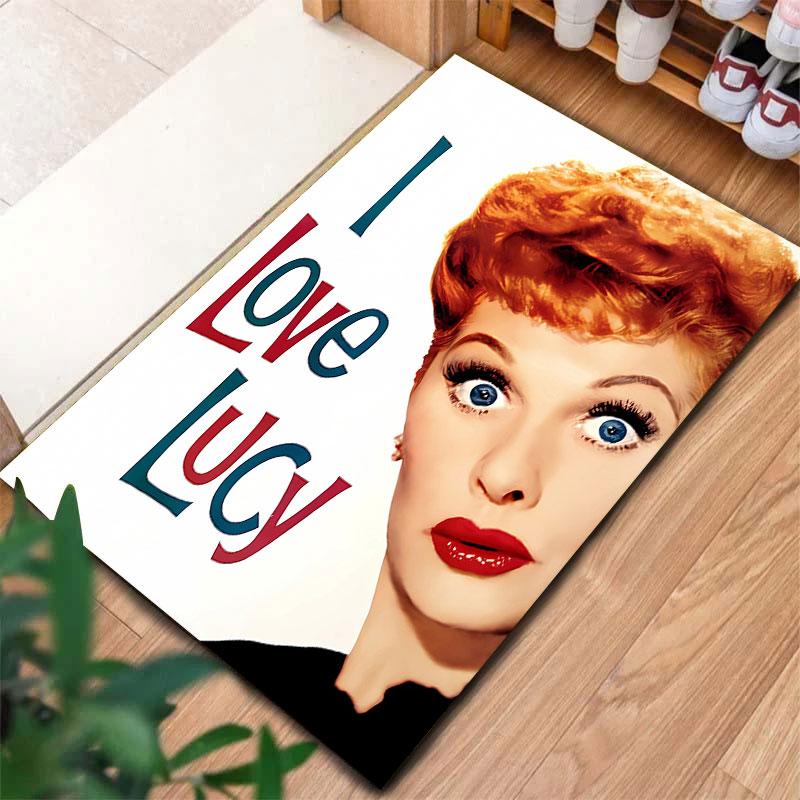 I Love Lucy Carpet Rug for Living Room Bedroom Home Sofa Decoration,Kids play Non-slip Floor Mat