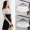 Summer Korean Style Sleeveless Lace Shawl Cardigan Women's Versatile Hollow Out Cover-up Jacket